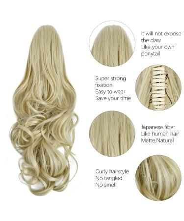 Parxitn 40cm Ponytail Extension - Clip-In Synthetic Hair Blond Braid Perfect for International Shipping - Buy Online on GoSupps.com