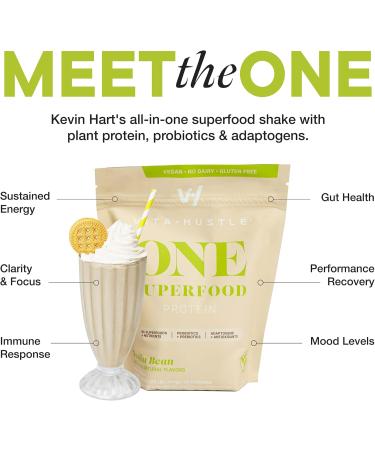 VitaHustle ONE Plant-Based Protein Superfood - Vanilla Bean 10 Servings | Buy Internationally - Buy Online on GoSupps.com
