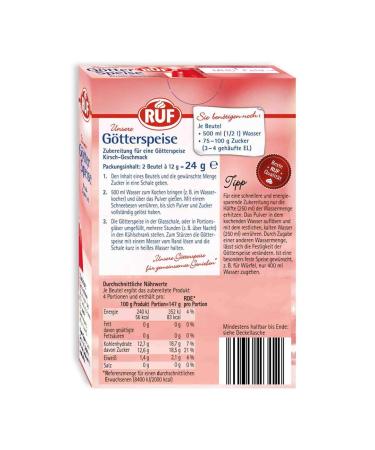 Call Gods of Cherry Taste Wobble Pudding - Easy 14 Pack Dessert Mix Just Add Water & Sugar | International Shipping Available - Buy Online on GoSupps.com