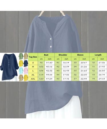 Linen Tops for Women UK Sale Clearance Casual Loose Fit Short Sleeve T-Shirt Crewneck Dressy Shirt Summer Tops Button Up Plus Size Tee Tunic Top Holiday Blouses 2751-qppoj-a-lightblue XXL - Buy Online on GoSupps.com