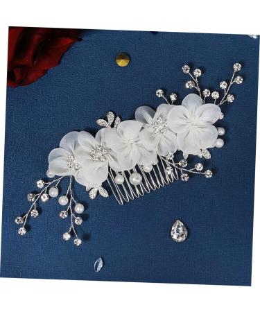 Ipetboom Flower Side Hair Comb Bridal Rhinestone Wedding Hair Accessories for Brides Hair Combs for Women Accessories Tiara for Girls Bridal Headpiece Miss Manual Rhinestones The Flowers - Buy Online on GoSupps.com