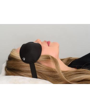 EVRLY Beverly Hills Eye Mask for Eyelash Extensions - 3D Contoured Design, Soft Fabric, Deep Eye Cavities - Adjustable Headband Strap for Pressure-Free Sleep & Travel (Black) - Buy Online on GoSupps.com