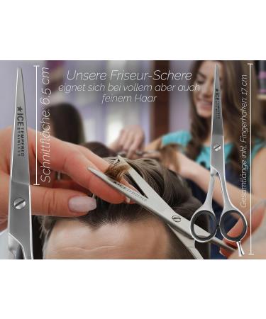 Premium 6-Inch Hair Cutting Scissors - Professional Hairdressing Shears Extra Sharp Stainless Steel for Perfect Haircuts - Hair Gear Deluxe - Buy Online on GoSupps.com