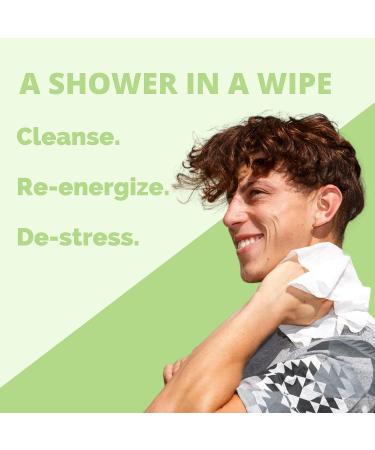 Hypoallergenic Biodegradable Bathing Wipes - 20 Count X-Large Cucumber - Refreshing Anytime Anywhere - Post Workout, Camping, Travel - All Natural - HyperGo Full-Body Rinse-Free - Pack of 1 - Buy Online on GoSupps.com