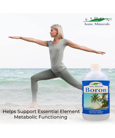 Eidon Liquid Boron Drops - Ionic Mineral Boron Supplement Essential Element to Support Brain Health Bioavailable No Preservatives or Additives - 18 oz 18 Fl Oz (Pack of 1) - Buy Online on GoSupps.com