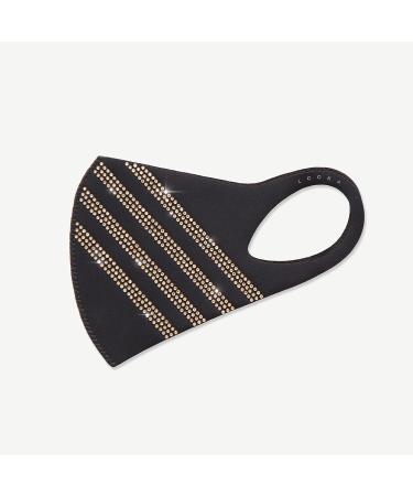 LOOKA Protective Fashion Crystal Mask | Washable & Reusable | Comfortable AG 4Line Gold (Small Medium) - International Shipping Available - Buy Online on GoSupps.com