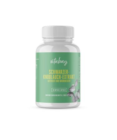 Vitabay Black Garlic Extract 90 vegan capsules Fermented activated and micronized 90 pieces (1 pack) - Buy Online on GoSupps.com