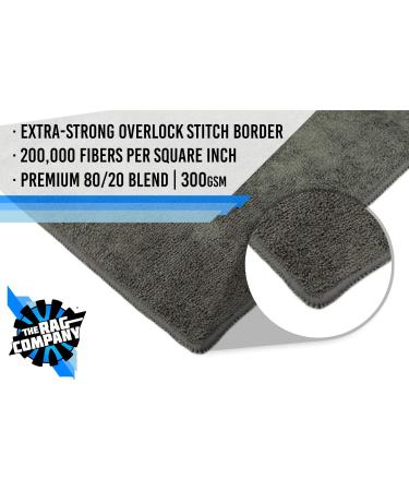 Rag Company All-Purpose Terry Cleaning Towels 12x12 Grey 12-Pack - Commercial Grade, Highly Absorbent, Lint-Free, Streak-Free for Kitchens, Bathrooms, Offices - 300gsm - Buy Online on GoSupps.com