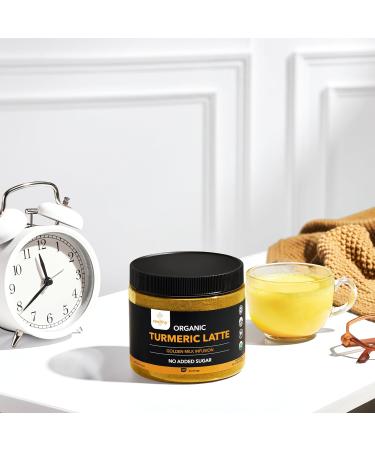 Organic Turmeric Latte Powder USDA Certified No Added Sugar Turmeric Supplement with Ceylon Cinnamon Zealthy Life 45 Servings - Buy Online on GoSupps.com