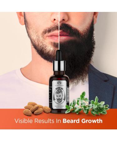 The Man Company Bart l for Men | Bio Vegan Beard Oil (30 ml) - Softens Beards Promotes Growth Paraben-Free Natural Almond & Thyme Oil - Buy Online on GoSupps.com