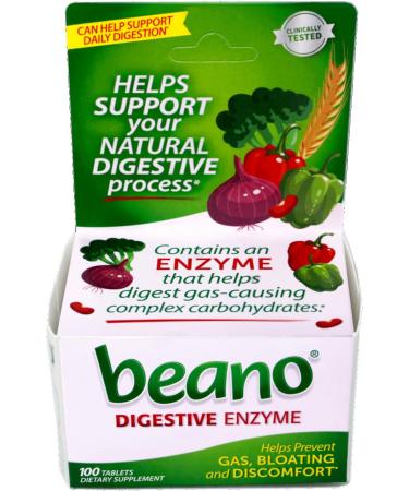 Beano Food Enzyme Dietary Supplement Tablets 100-Count Bottles by Beano - Buy Online on GoSupps.com