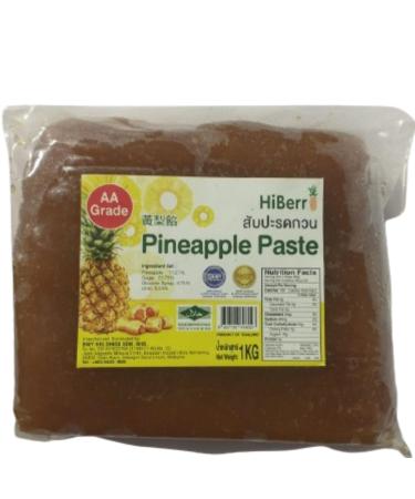 AA Grade Reduced Sugar Hiberri Pineapple Paste Ready to Use for Baking 1 kg Each Halal Expiry: 25th November 2024