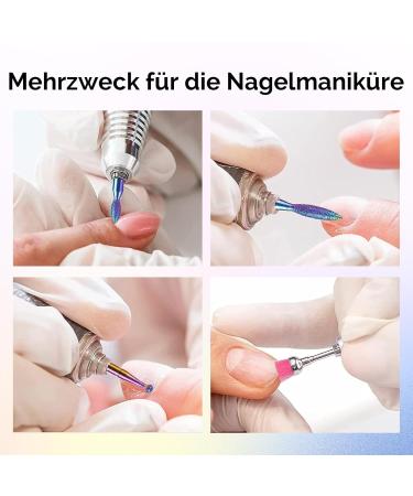 Melodysusia 10PC Diamond Bits Set | Professional Nail Miller Attachments for Manicure & Pedicure | Colorful Grinding Heads for Nail Care - Buy Online on GoSupps.com
