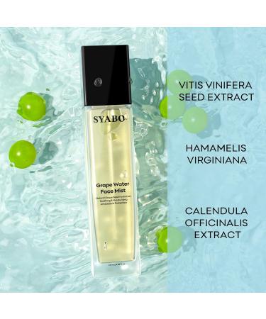Grape Water Face Mist | Soothing Moisturizing Spray with Natural Grape Seed Extract for All Skin Types - Buy Online on GoSupps.com