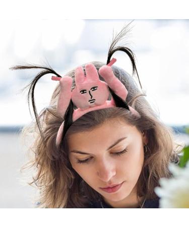 Headband For Hair | Hairband Clip Grabs Hair Rabbit Stuffed Animal Toy Rabbit Hair Clip Funny Rabbit Stuffed Animal Toy Hair For Boys Girls Halloween Accessories - Buy Online on GoSupps.com