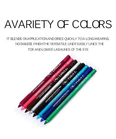 Geruicee 12 Colors Glitter Eyeliner Pen Set - Waterproof & Long-Lasting Professional Eye Makeup for Women - Buy Online on GoSupps.com