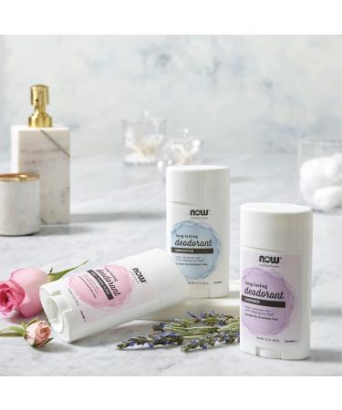 Now Foods Long Lasting Deodorant - Rose & Ylang Ylang 2.2 oz | Natural, Aluminum-Free - Buy Online on GoSupps.com