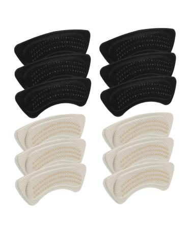 6 Pairs High Heel Insole Replaceable Heel Stickers Heel Cushion Shoe Pads for Women Shoes Foot Supplies Convenient Heel Pads Shoe Heel Pad Shoe Heel Grips Heel Liners Polyester