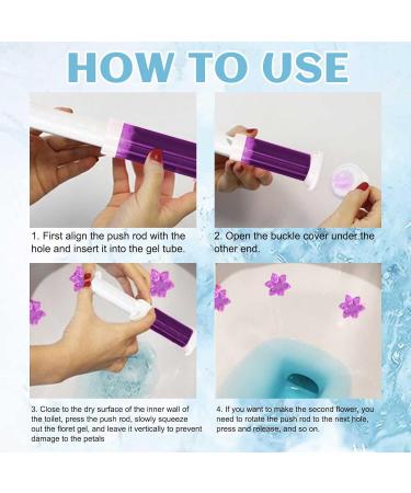 1 x Toilet Gel Toilet Bowl Gel Stamp Fragrance Toilet Cleaner Gel Stamp Kit Air Freshener UwJ912 (Purple One Size) purple one size - Buy Online on GoSupps.com