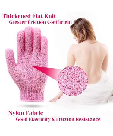 12 Pairs Exfoliating Shower Bath Scrub Gloves by Anezus | Body Exfoliator Glove for Spa Massage and Dead Skin Cell Remover - 6 Colors - Buy Online on GoSupps.com
