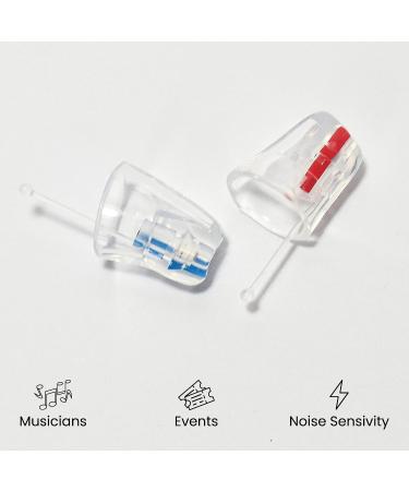 EARasers Reusable Noise Cancelling Earplugs - Musicians Comfort US Small (19dB Peak Reduction) with Waterproof Black Carrying Case - Buy Online on GoSupps.com