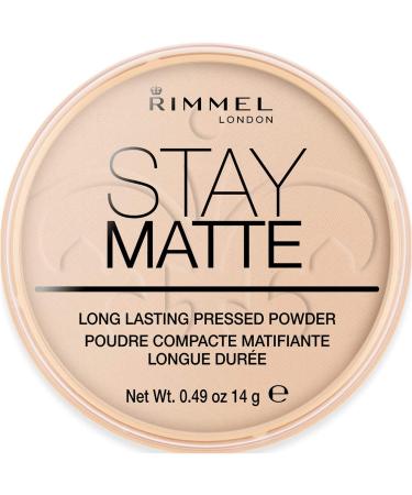 Rimmel Stay Matte Pressed Powder - 03 Peach Glow Cream - Long-lasting Shine Control - Buy Online on GoSupps.com
