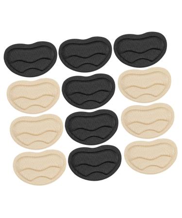 Didiseaon 6 Pairs High Heels Half Size Pad Back High Heel Grips Heel Sticker Adhesive Heel Pads High Heel Pads Shoe Inserts Shoe Heel Cushion Pads Foot Pads Bags 5d Stretch Fabric Care