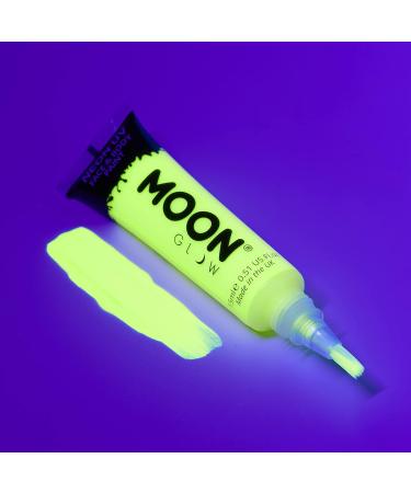 Moon Glow Neon UV Face & Body Paint 15ml Set of 8 with Brush Applicator - Buy Online on GoSupps.com