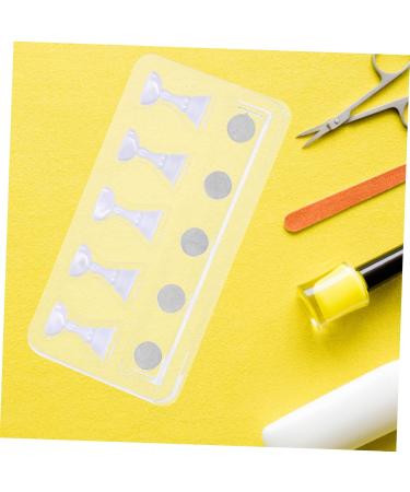 minkissy 2 Sets Nail Checkerboard Nail Hand Practice Press on Nail Stand Fake Hands to Practice Fake Nails Nail Art Tips Display Stand Nail Stand Display Magnetic Head Acrylic White 2.5x1.4x1.4cm White - Buy Online on GoSupps.com