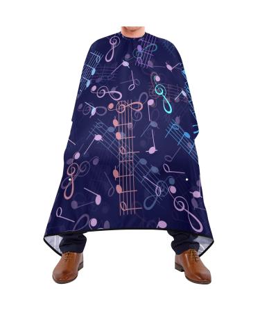 Waterproof Barber Cape -musical blue Cheetah Haircut Bib for Men Unisex Hair Cutting Cape(8rp1a)
