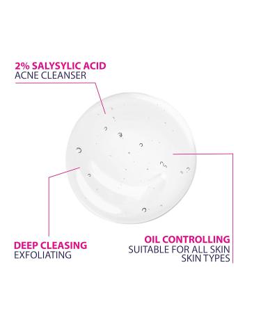 Buy New Salicylic Acid Cleanser - Best Face Cleanser for Acne Treatment & Anti-Aging | International Shipping Available - Buy Online on GoSupps.com