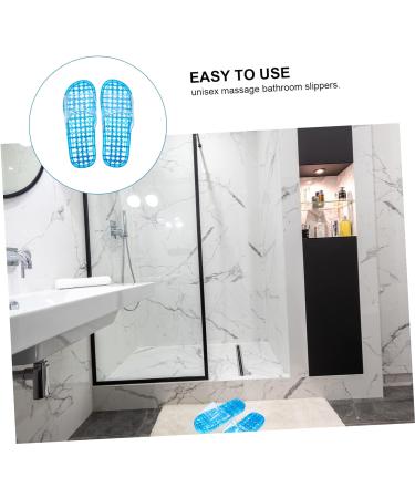 MAGICLULU 2 Pairs Slippers Quick Drying Shower Slippers Green Home Indoor Slippers Non Dorm Shoes Gym Foot Spa Soak Tub Shower Footware Massaging Travel Pvc Household Plastic Barrel 28x10.3cm 11x4pcs Bluex4pcs - Buy Online on GoSupps.com