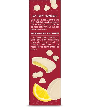 Slim-Fast Keto Bomb Snacks Case of 12 Boxes of 14x17g Iced Lemon Drop Cups Per Box (168 Cups) Ice Lemo Cup 2856 Grams - Buy Online on GoSupps.com