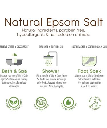 Life Is Calm Epsom Salt Spa 6-Pack | Restore, Cleanse, Relax, Balance, Purify, & Soothe - Buy Online on GoSupps.com