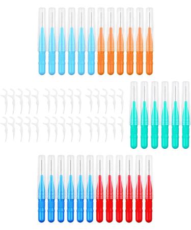 Interdental Brushes Set - 2mm 2.5mm 3mm - Multi-Colored 10 & 30 Pieces - Best for Oral Hygiene - Buy Online on GoSupps.com