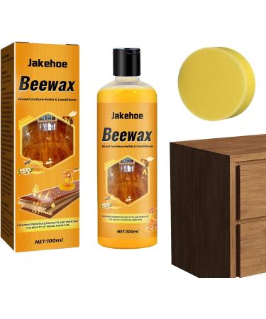 Bees Wax Furniture Polish and Cleaner Agent | 100ml Natural Bee Wax Wood Polish - Multifunctional Wood Polish Shine and Protect Wood Cleaner for Multisurface Fingerprints Tables Money money - Buy Online on GoSupps.com
