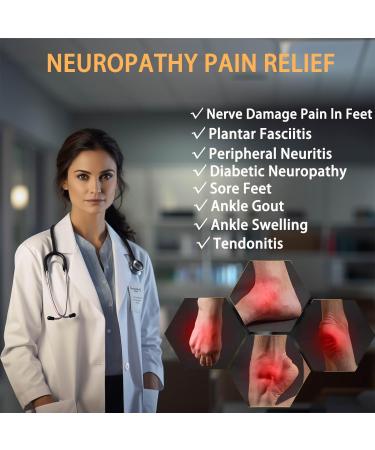 2 Pairs Neuropathy Socks for Women & Men | Toeless Compression Ankle Brace for Plantar Fasciitis Relief | Soothe Socks for Neuropathy Pain (L/XL White - Buy Online on GoSupps.com