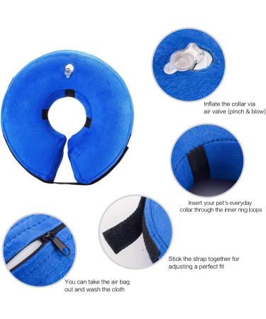 Ducomi Inflatable Dog & Cat Hinges | XS Blue - Enhance Animal Comfort & Mobility | Prevent Scratches & Bites - Buy Online on GoSupps.com
