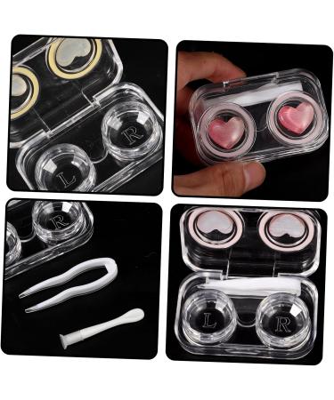 SEWOART 4 Series Contact Lens Container - Portable Plastic Holder & Makeup Case for Contact Lenses - Buy Online on GoSupps.com