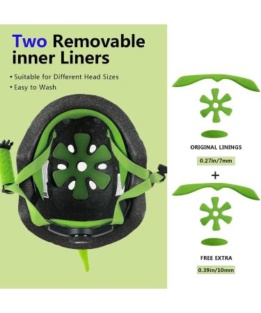 ATPHFETY Toddler Kids Bike Helmet | Multi-Sport Helmet for Cycling Skateboard Scooter Skating | S 50-54 cm Green Dragon - Buy Online on GoSupps.com