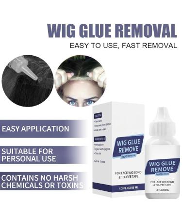 TBeautfave Wig Glue Remover Tape Extensions Remover Wig Glue Remove Adhesive Remover for Hair Replacement Lace Front Wig & Poly Hairpieces & Toupee & Cosmetic Hair Systems Bonding Removal - Buy Online on GoSupps.com