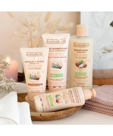  Evoluderm EVOLUDERM - Shea Delight Repair Hair Mask - 150 ml - 99% Natural Origin - Made in France - Pack of 3 x 150 ml - Buy Online on GoSupps.com