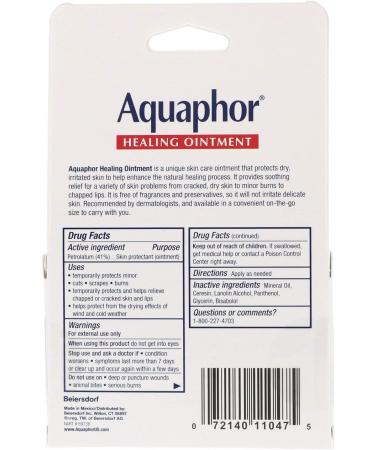 Aquaphor Healing Skin Ointment Advanced Therapy 0.35 oz (Pack of 2) - Hydrating Skin Repair - Buy Online on GoSupps.com