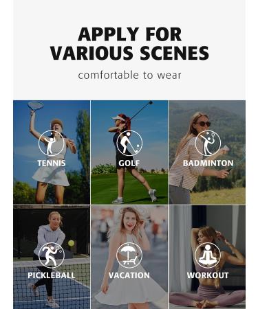 ATTRACO Women's 2-Piece Tennis Dress with Shorts and Pockets - Black, Medium - Buy Online on GoSupps.com