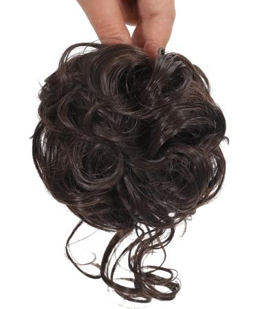 Claw Messy Bun Hairpiece Clip | Wavy Curly Chignon | Tousled Updo Doughnut Hair Bun Ponytail - Buy Online on GoSupps.com