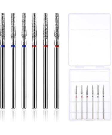 YUXIANLB 6 PCS Nail Drill Bits Set Tapered Barrel Cuticle Bits for Nail Drill 3/32 Shank Electric Bit for Nail Prep Remove Cuticle Dead Skin Manicure Pedicure Tools (Fine & Medium) Style1 - Buy Online on GoSupps.com