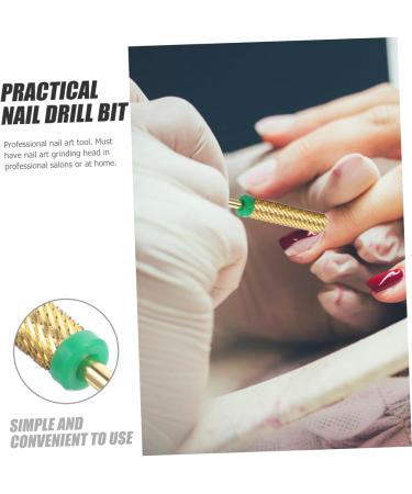 Housoutil Nail Acrylic Drill Bits Cuticle Drill Bits Manicure Supplies Tungsten Steel Accessories 0.56x0.56x5.05cm As Shown1 - Buy Online on GoSupps.com