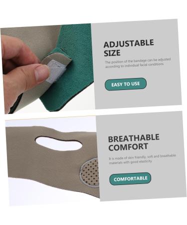 Beatifufu 1 PC Thin Belt Strap -lifting Belt Double Chin Reducer - Lifting Tool Anti Aging Bandage Thin Woman Chin Strap Polyester 57X10X0.5CM Green - Buy Online on GoSupps.com