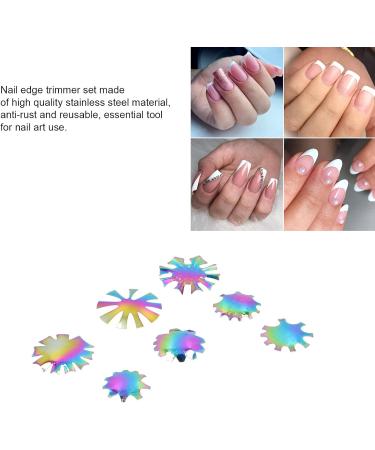 Artistic Stainless Steel Nail Edge Trimmer & Cutter | 7-Part Manicure Tool for Spa Home & Nail Schools - A-G Color - Buy Online on GoSupps.com