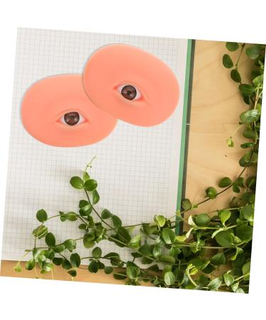 Hemoton 1 pair Eye Practice Eyeshadow Training Boards Makeup Skin Model Silicone Models Eyebrow 7.70X5.70X1.50CM As Shown - Buy Online on GoSupps.com
